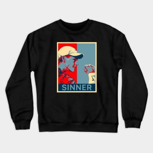 jannik sinner retro art Crewneck Sweatshirt